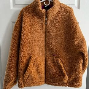 Nike Sportswear Womens (Swoosh) Jacket Sherpa Fleece Size 1X ~